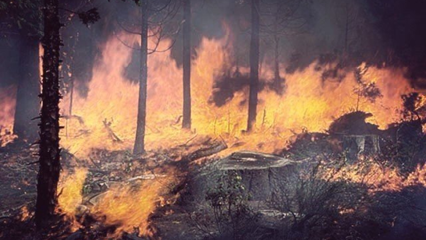 Πυρκαγιές μαίνονται στο Ποικίλο Όρος και στη Μαλεσίνα
