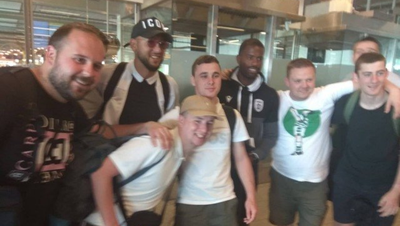 Οπαδοί της Σέλτικ έκαναν... χαβαλέ με παίκτες του ΠΑΟΚ (video)