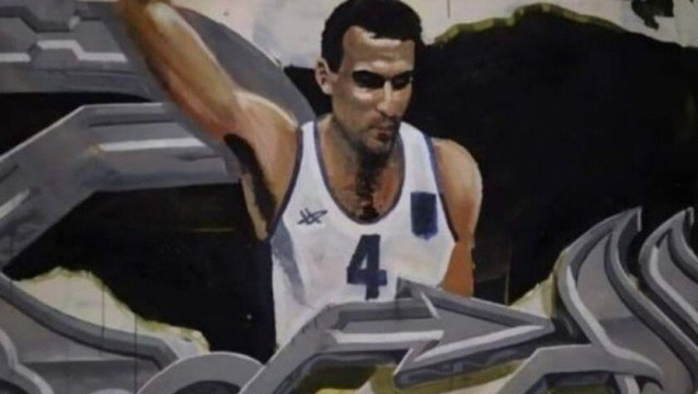 Κατέστρεψαν ξανά το γκράφιτι του Νίκου  Γκάλη (pic)