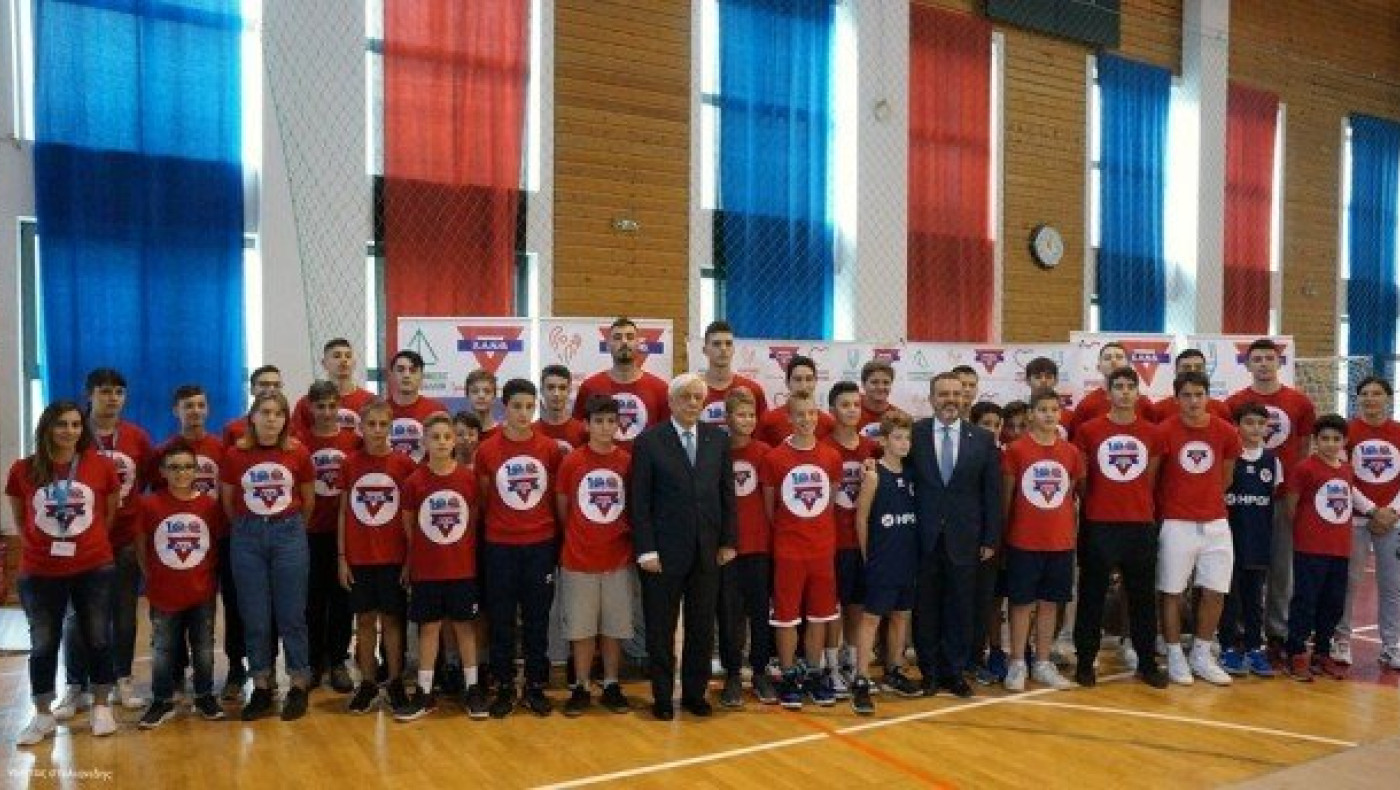 Εγκαίνια της νέας πτέρυγας του Μουσείου Μπάσκετ από τον Παυλόπουλο