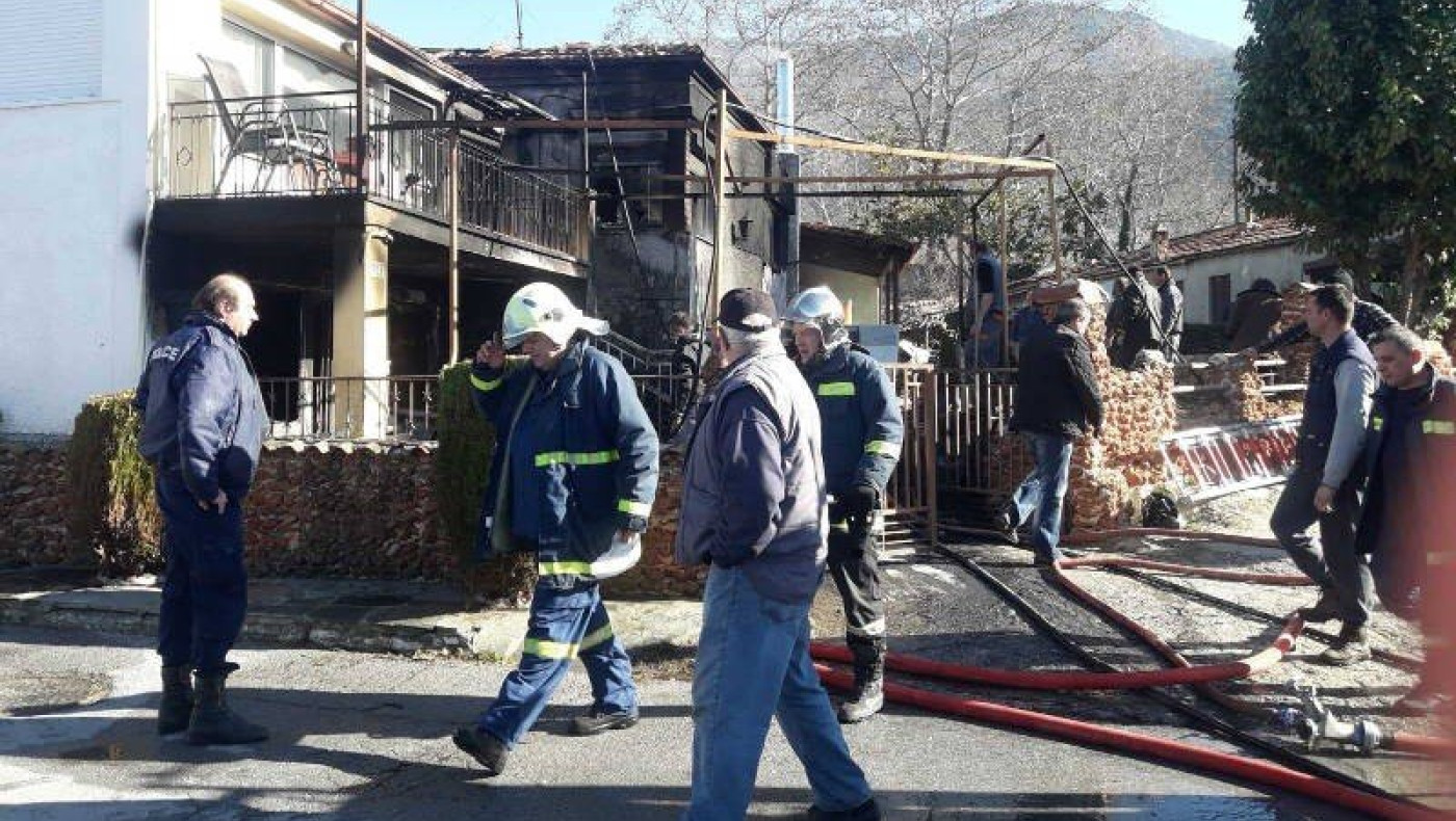 Φωτιά σε διπλοκατοικία στην Κοζάνη