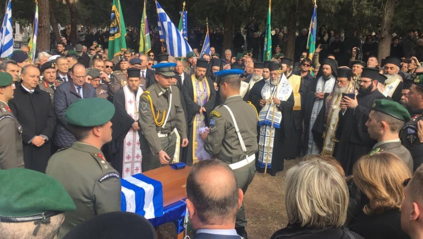 Με όλες τις τιμές η ταφή των οστών του Γ. Κατσάνη