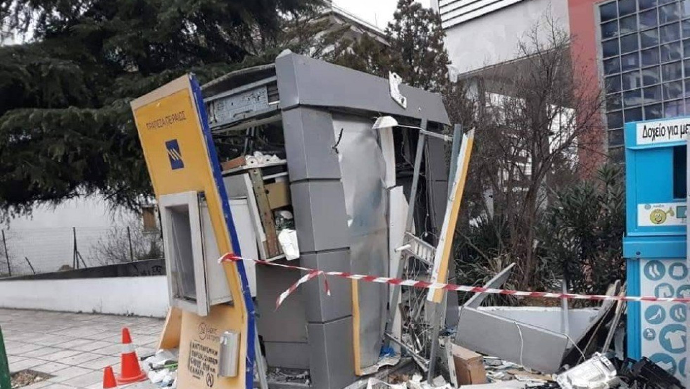 Θεσσαλονίκη: Nέο χτύπημα ληστών με έκρηξη σε ΑΤΜ