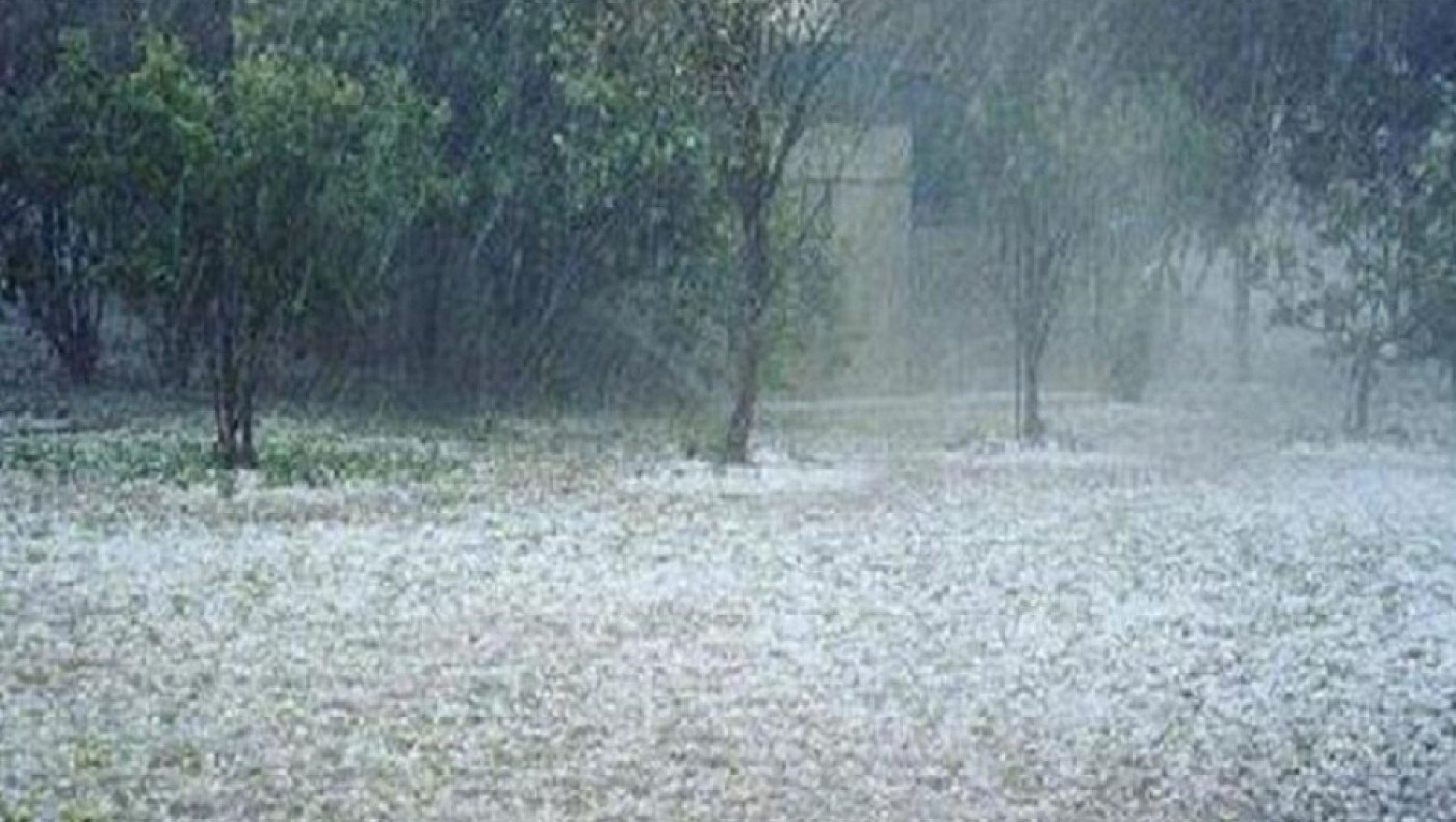 Εντονη χαλαζόπτωση σε χωριά του νομού Πέλλας