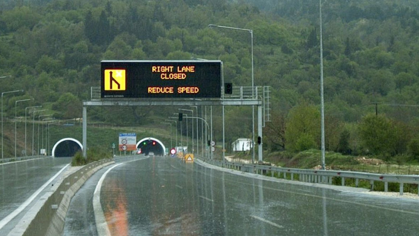 Aπαγόρευση κυκλοφορίας οχημάτων άνω των 3,5 τόνων στην Εγνατία Οδό