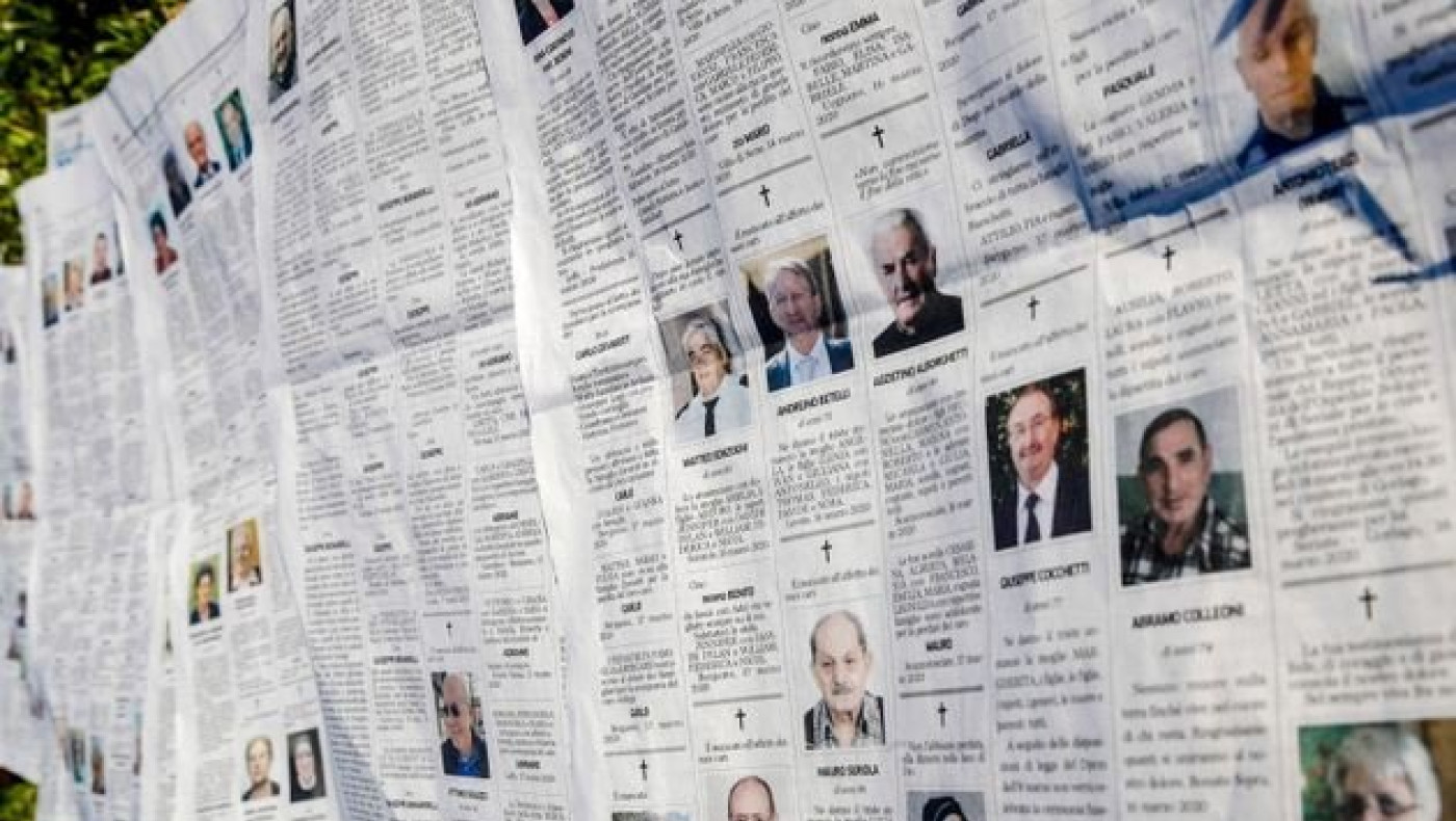 Ιταλία: Εφημερίδα τυπώνει 13 σελίδες με αναγγελίες θανάτου