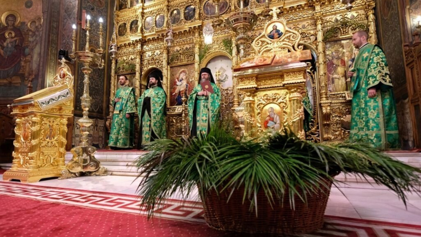 Η Θεία Λειτουργία της Κυριακής  των Βαΐων από τον Ι.Ν Αγίου Δημητρίου