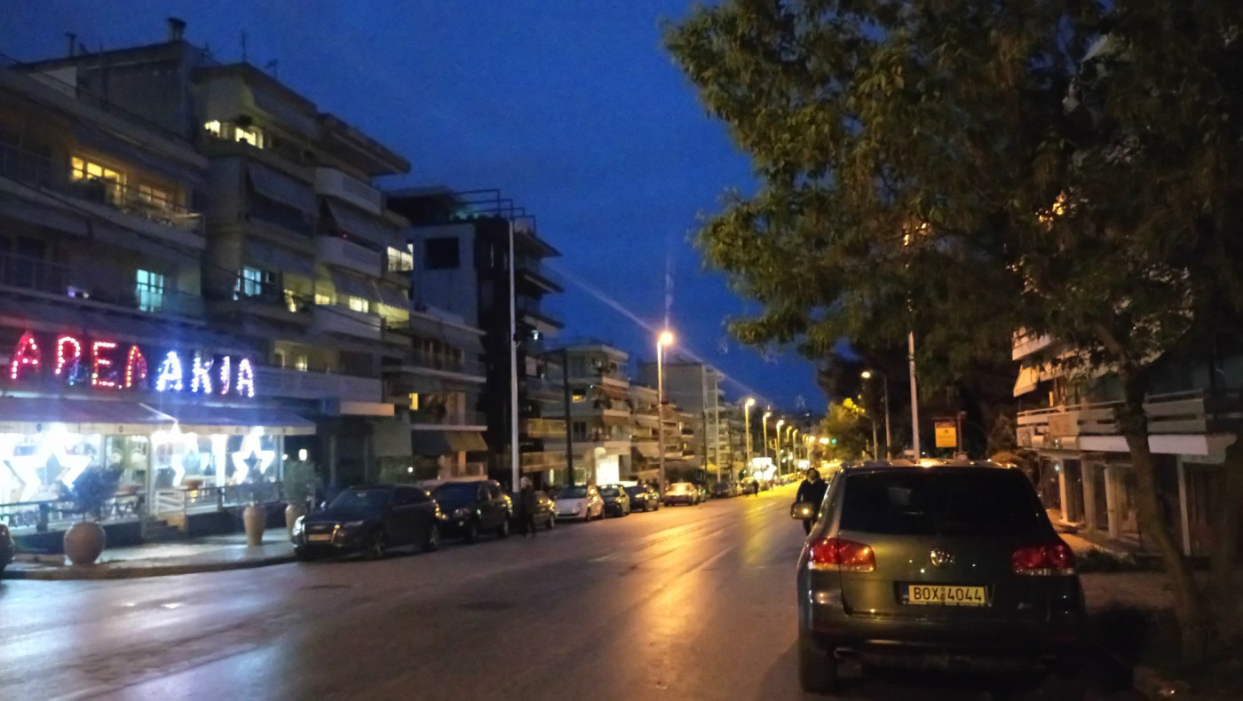 Αδειοι οι δρόμοι στην Καλαμαριά