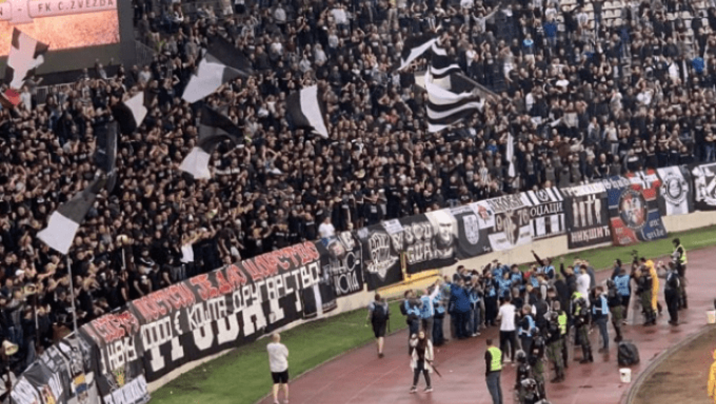 Χιλιάδες κόσμου στο μεγάλο ντέρμπι Παρτιζάν - Ερυθρός Αστέρας!