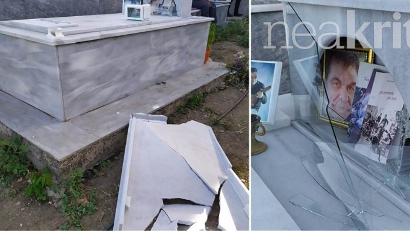 Ανώγεια: Βεβήλωσαν τον τάφο του Λευτέρη Καλομοίρη