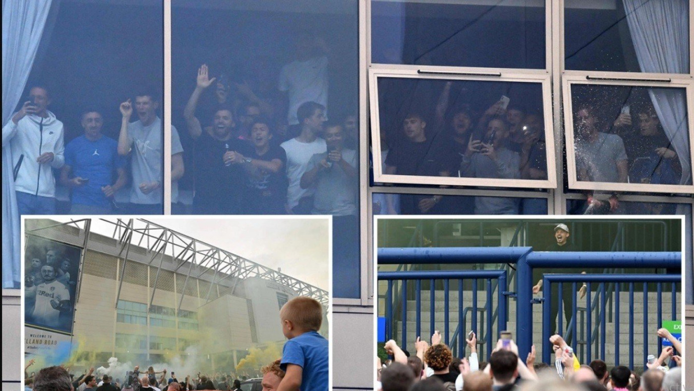 Ξέσπασαν οι παίκτες της Λιντς μπροστά στην τηλεόραση