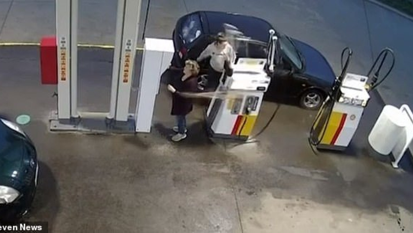 Άγιο είχε γυναίκα σε βενζινάδικο!