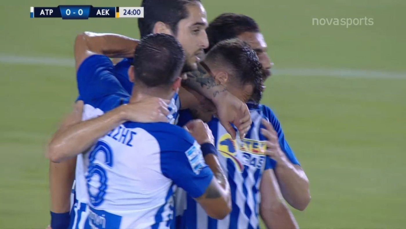 Ατρόμητος – ΑΕΚ 1-0: Το γκολ του Γούτα