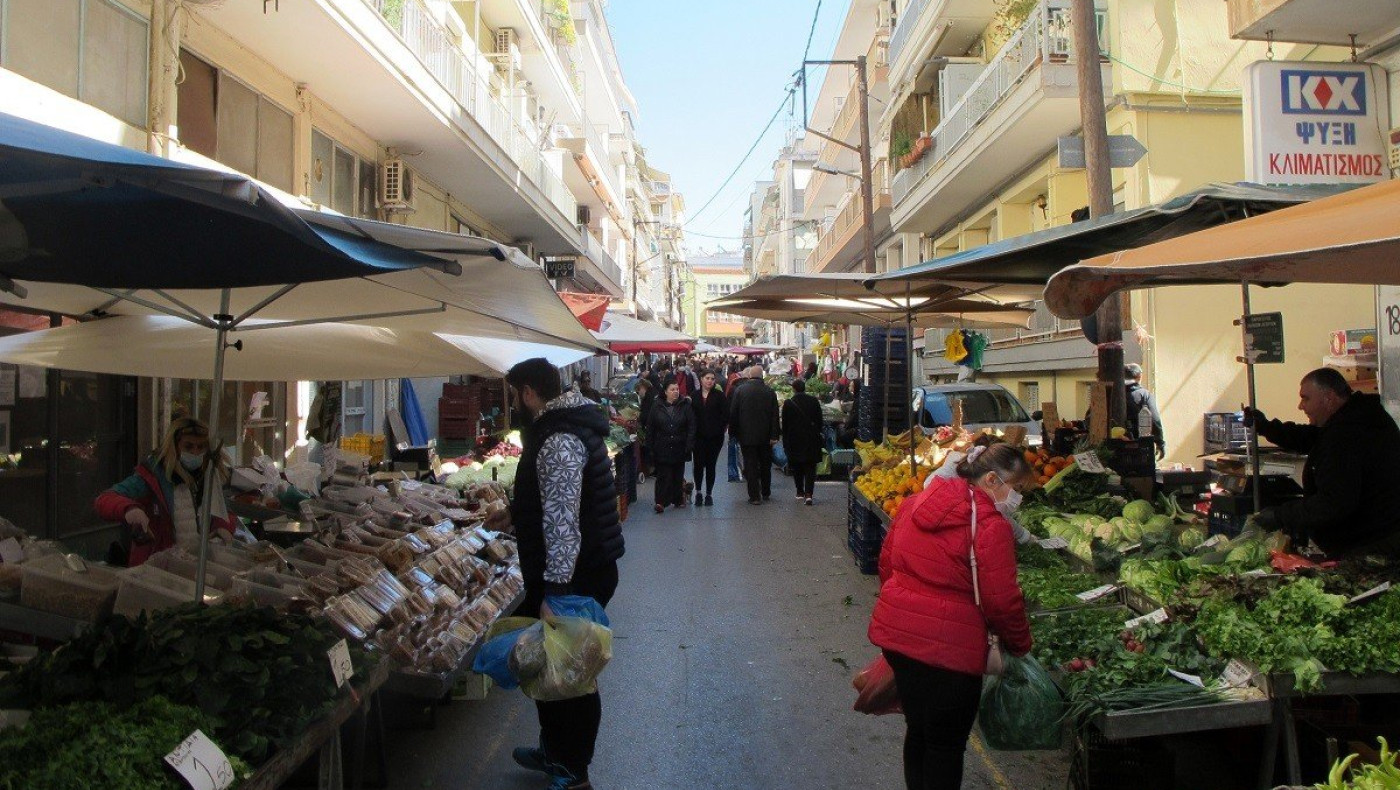 Θεσσαλονίκη: Πρόστιμα για μάσκες σε Λαχαναγορά και 12 λαϊκές αγορές