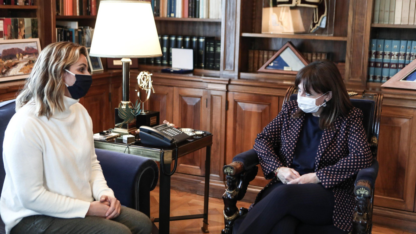 Τετ -α- τετ της Σοφίας Μπεκατώρου με την Πρόεδρο της Δημοκρατίας