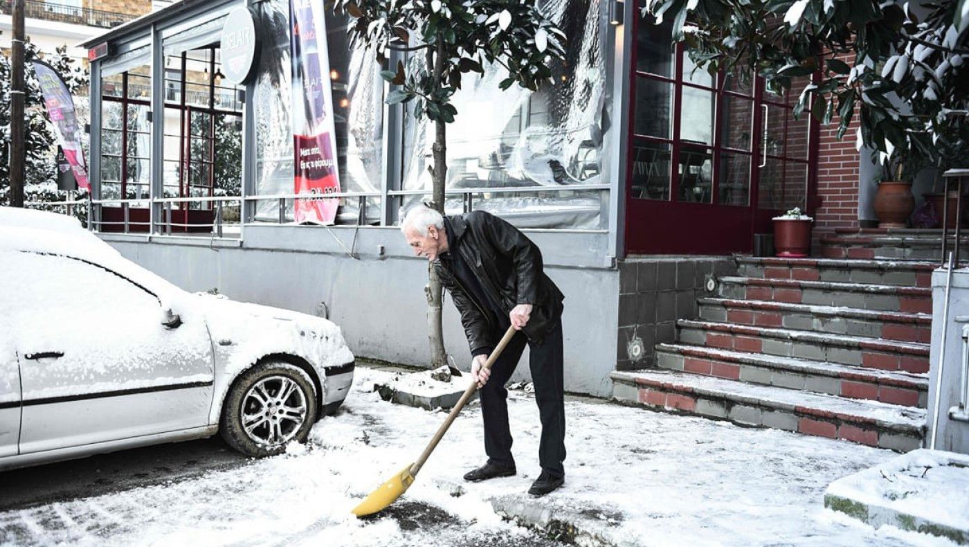 Ντύθηκε στα λευκά ο Χορτιάτης