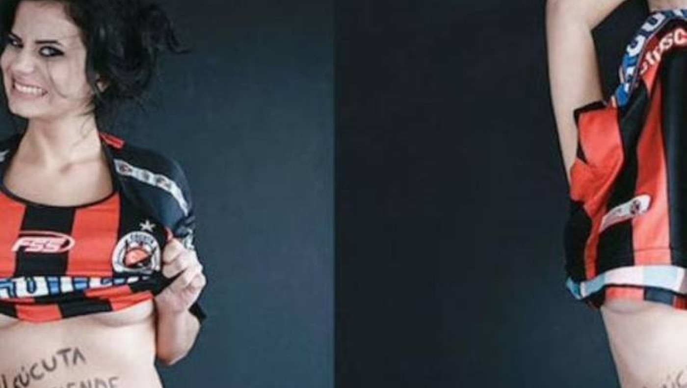 Σέξι δημοσιογράφος γδύθηκε επειδή ανέβηκε η ομάδα της! (video)