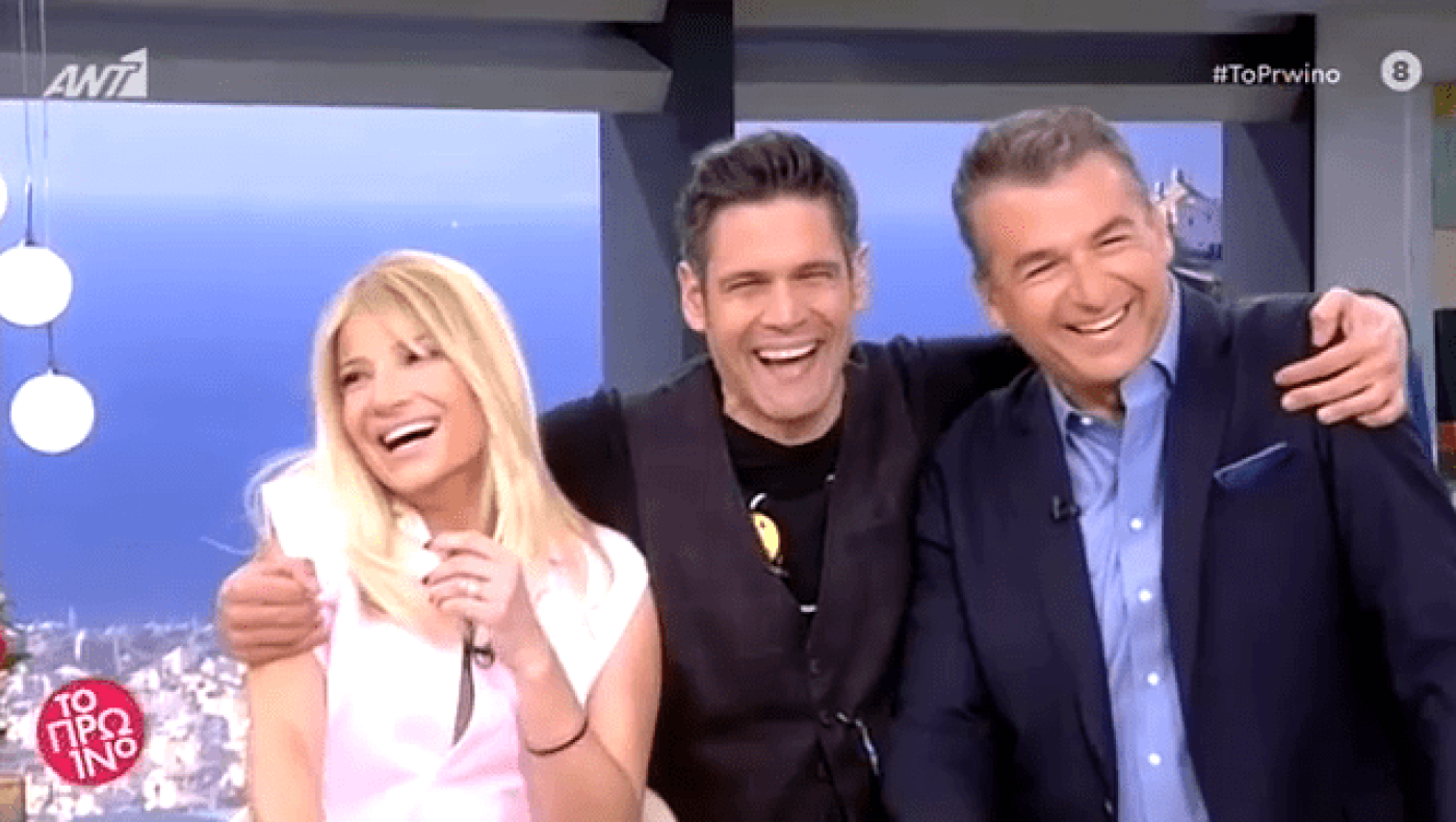 Το καλωσόρισμα της Φαίης στον Γιώργο Λιάγκα