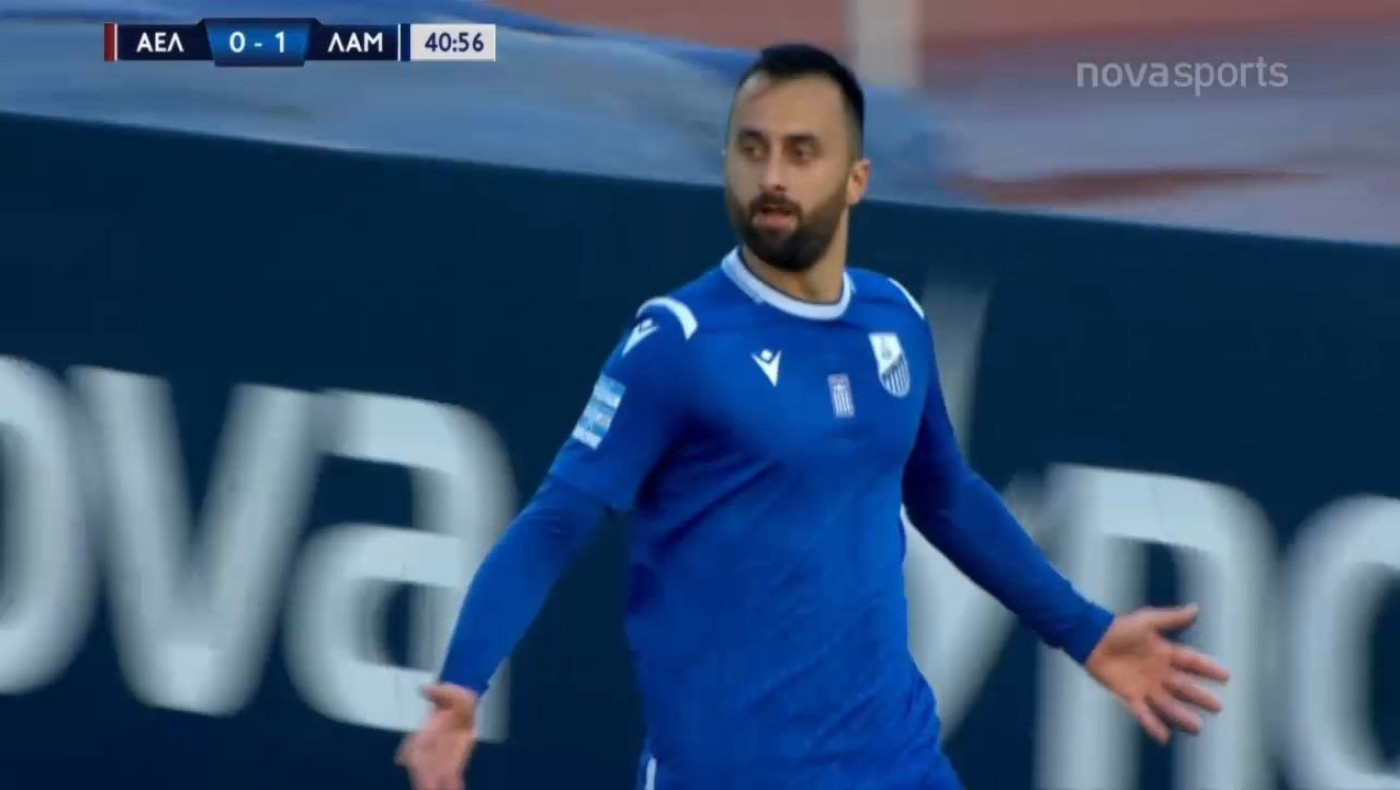 «Βουλιάζει» η Λάρισα - Το 0-1 της Λαμίας με Αραμπούλι