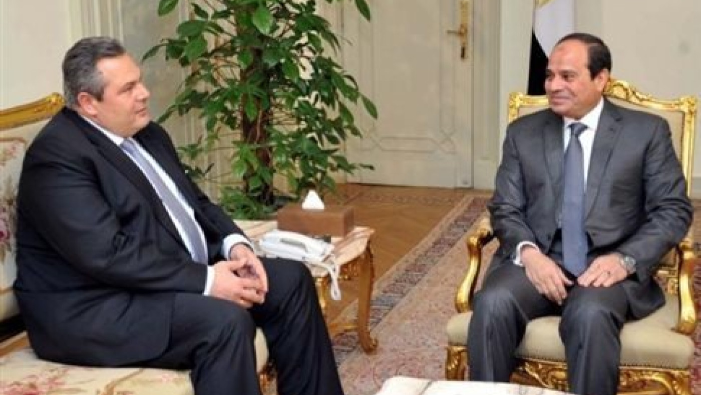 Συμφωνία Καμμένου - Αλ Σίσι για συνεργασία σε ζητήματα Άμυνας