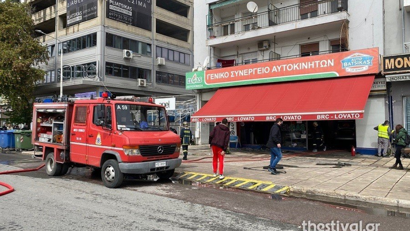 Θεσσαλονίκη: Στο νοσοκομείο 35χρονος μετά από έκρηξη σε συνεργείο αυτοκινήτων