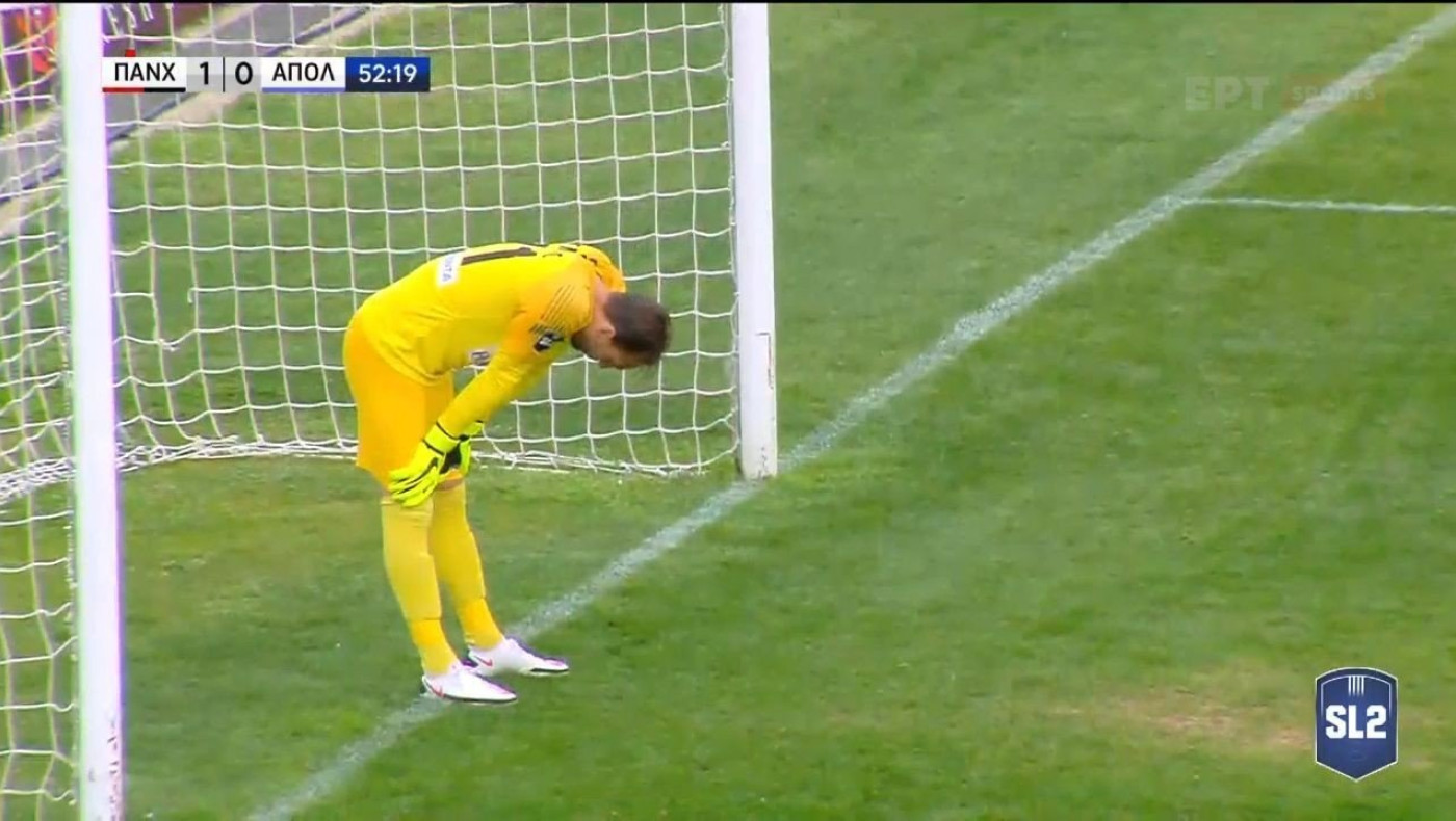 Τραγικό λάθος του Γλύκου και δώρο - γκολ στον αγώνα Παναχαϊκή-Απόλλων Λάρισας