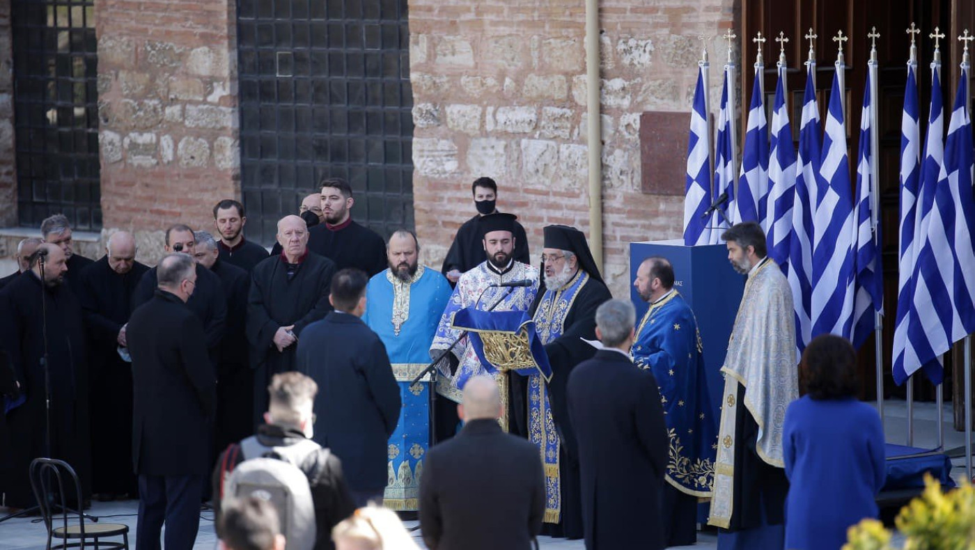 Παρουσία Ζέρβα, Τζιτζικώστα η λειτουργία της 25ης Μαρτίου