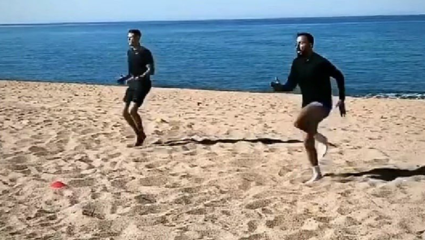 Προπόνηση στην παραλία για Μήτρογλου!