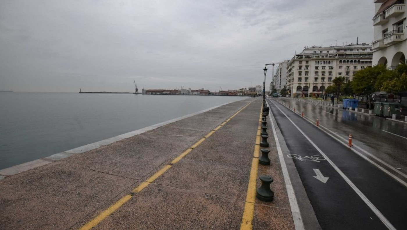 Νέες διαγραμμίσεις σε κεντρικούς δρόμους της Θεσσαλονίκης