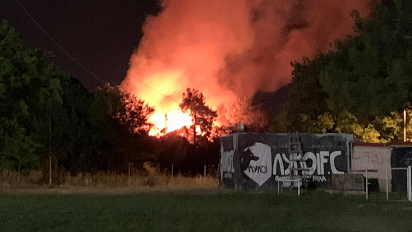 Θεσσαλονίκη: Φωτιά στο στρατόπεδο Καρατάσιου