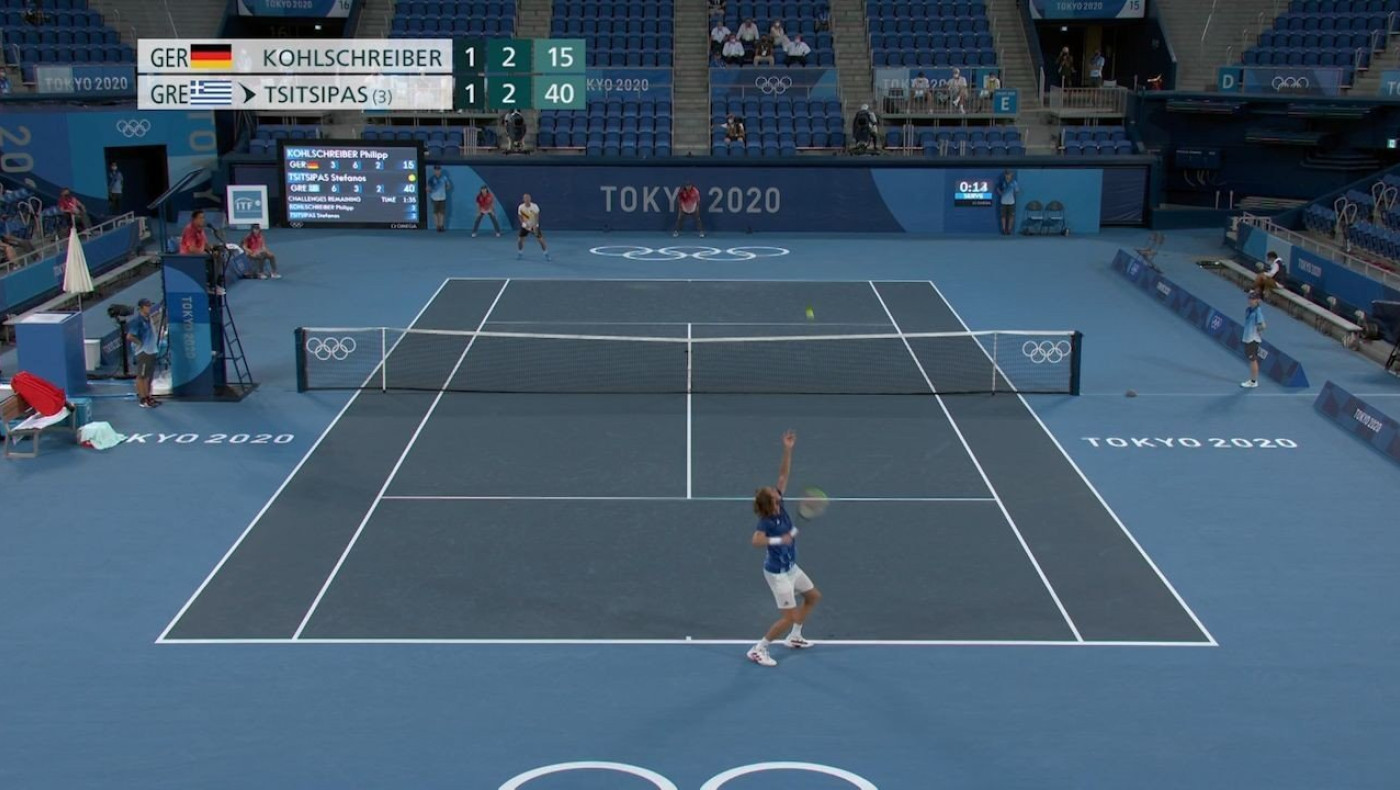 Με το δεξί, αλλά με... άγχος ο Τσιτσιπάς στους Ολυμπιακούς Αγώνες