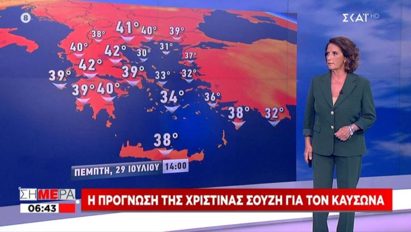 Καιρός: Καύσωνας διαρκείας από σήμερα – Πού θα φτάσει 44 ο υδράργυρος