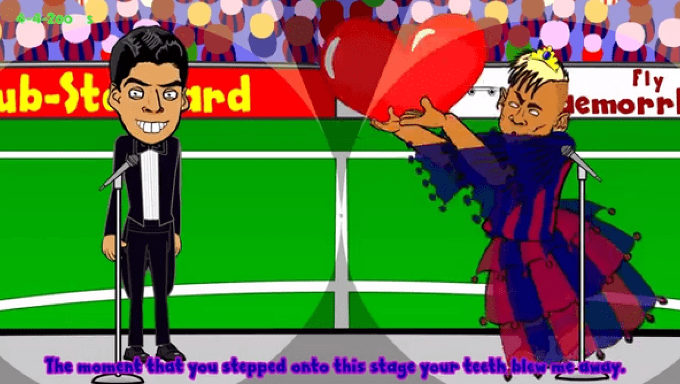 Η παρουσίαση του Σουάρες από την Μπαρτσελόνα σε καρτούν (video)