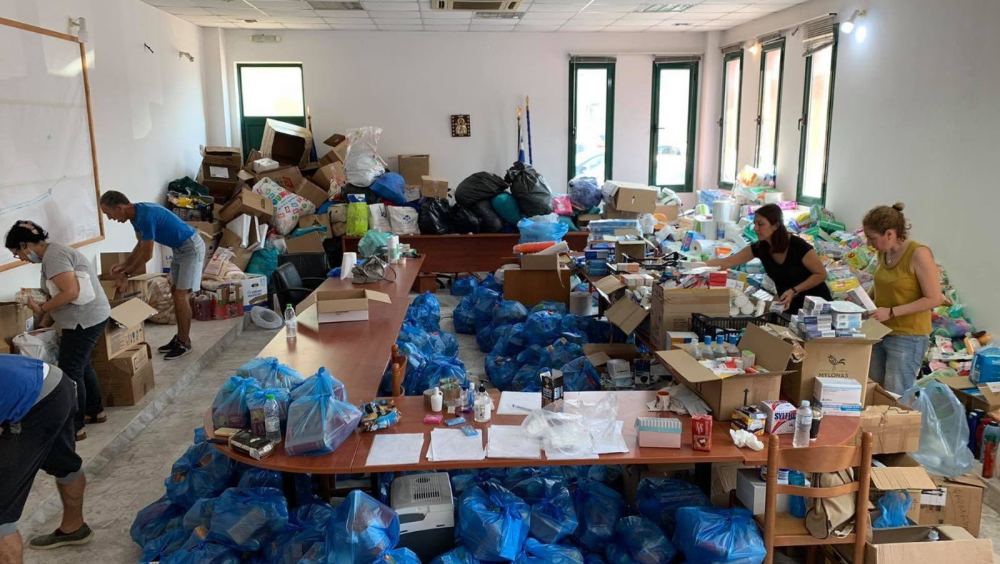 Μακεδονικός: Έφτασε η βοήθεια στους πυρόπληκτους της Εύβοιας