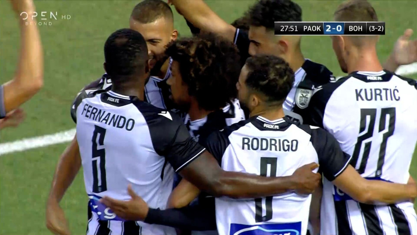 ΠΑΟΚ-Μποέμιανς: Το 2-0 με τον Μπίσεσβαρ