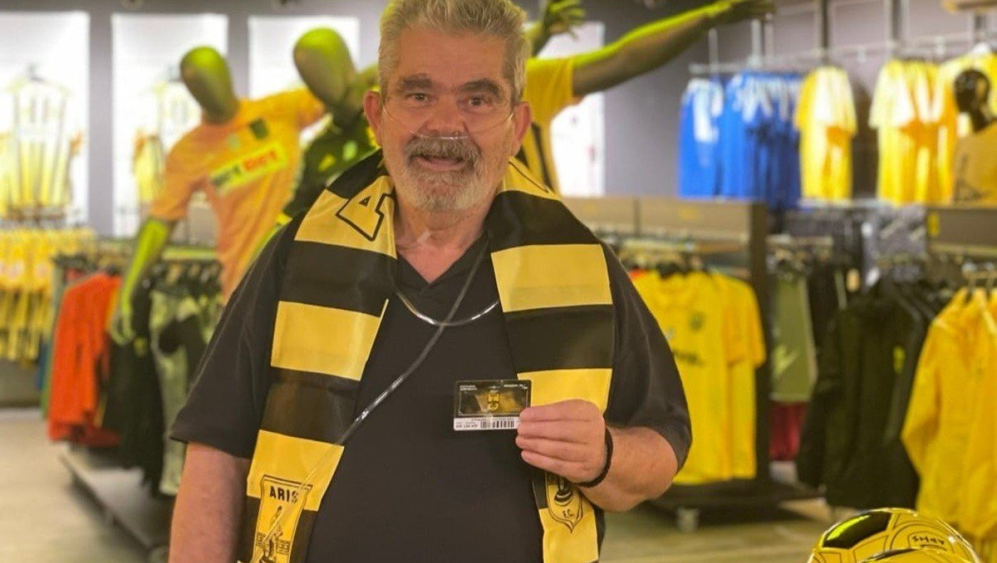 Ο πιο πιστός φίλαθλος του Άρη παρέλαβε το εισιτήριο διάρκειας