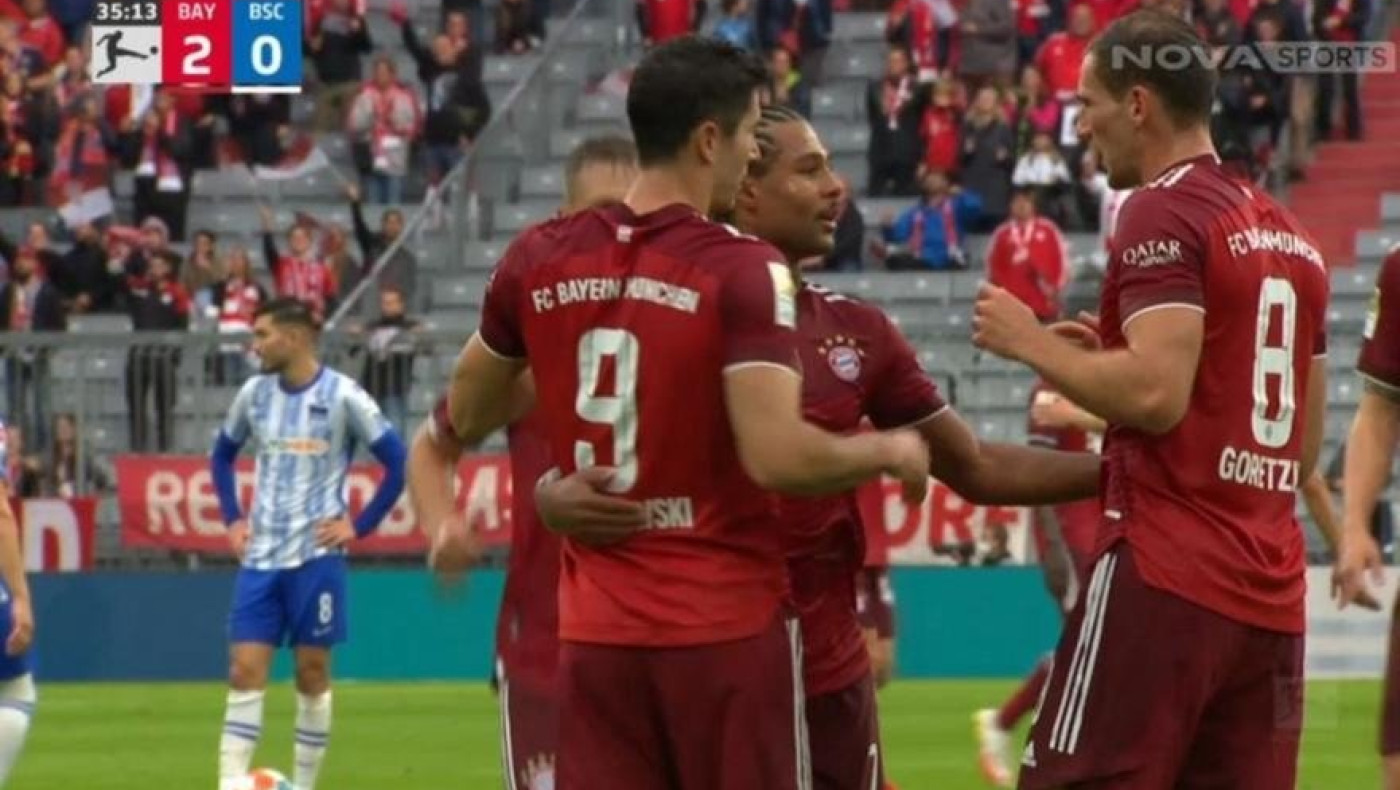 «Όργια» Λεβαντόφσκι και πεντάρα η Μπάγερν Μονάχου