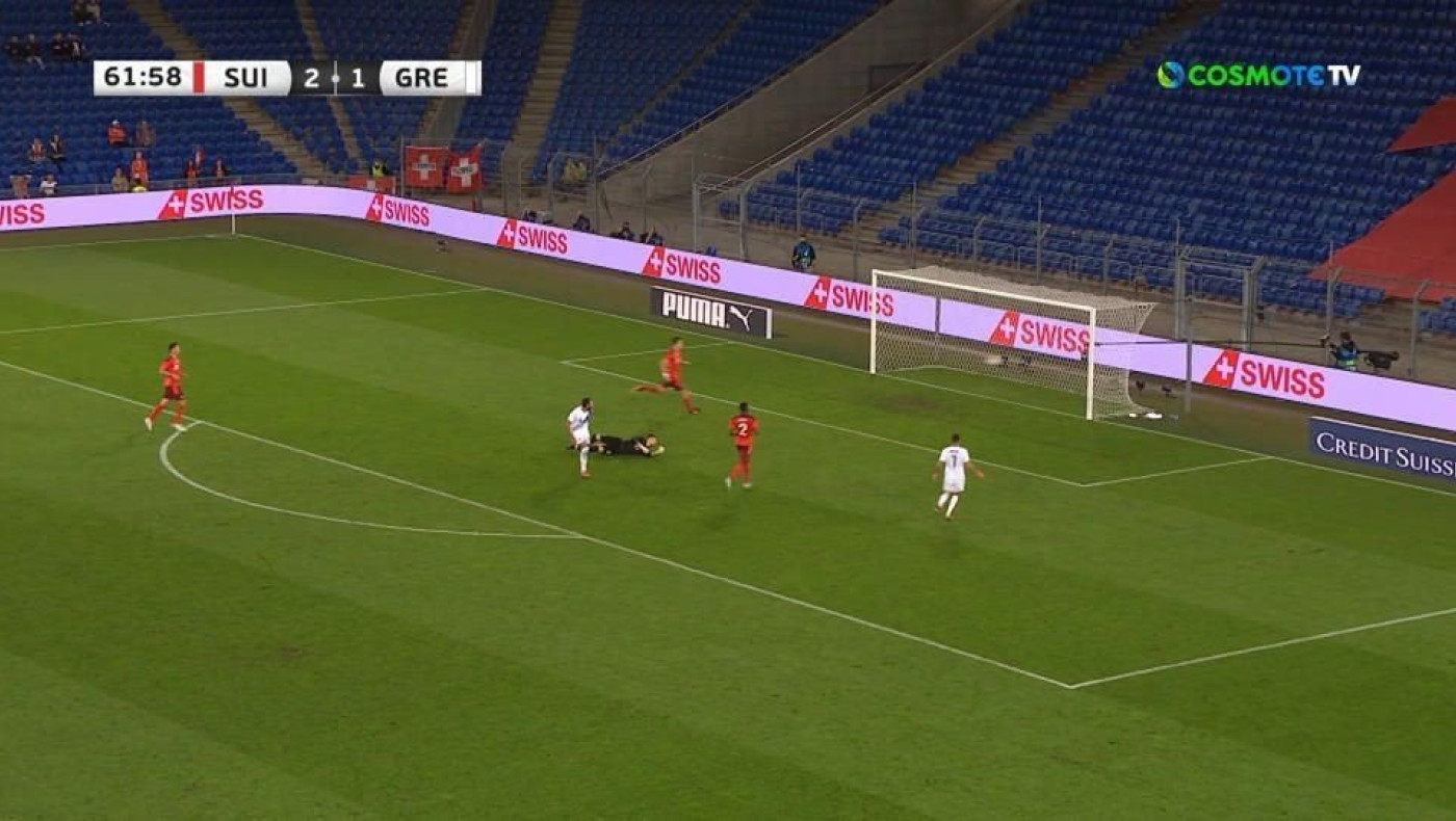 Το 2-1 της Ελβετίας και το δοκάρι του Παυλίδη