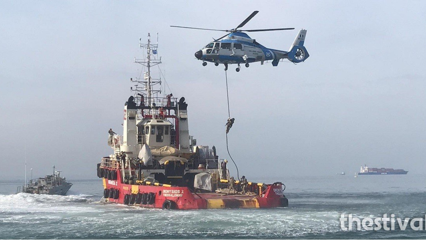 Κομάντος του Λιμενικού σώζουν πλοίο από πειρατεία στον Θερμαϊκό -Εντυπωσιακό βίντεο