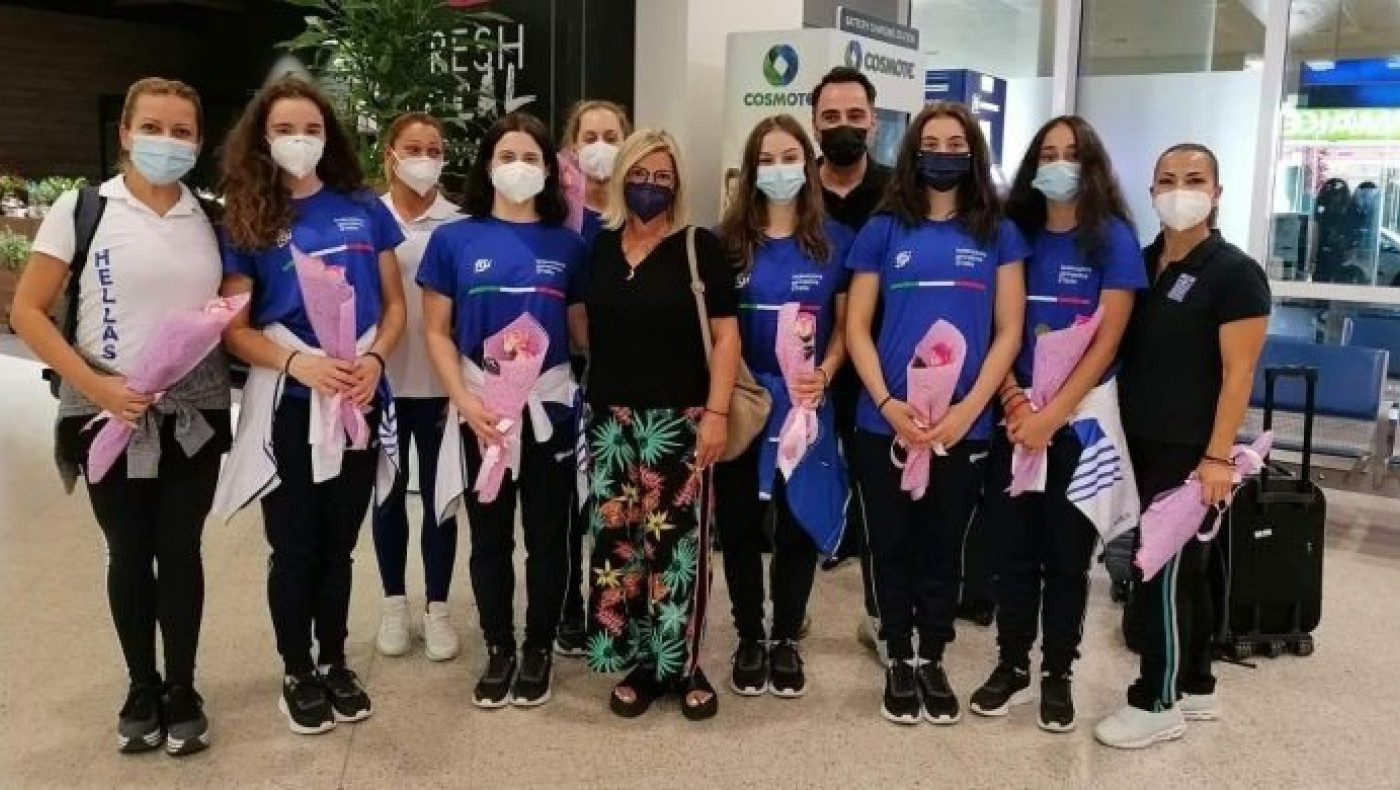 Θριαμβευτική υποδοχή για τις πρωταθλήτριες της αεροβικής