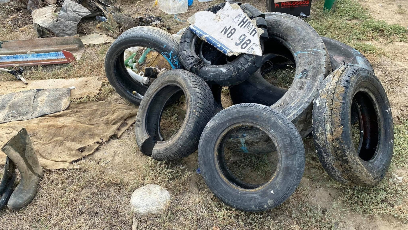 Καθαρισμός στο Πάρκο Δέλτα Αξιού: Απομακρύνθηκαν λάστιχα και σπαμένες βάρκες