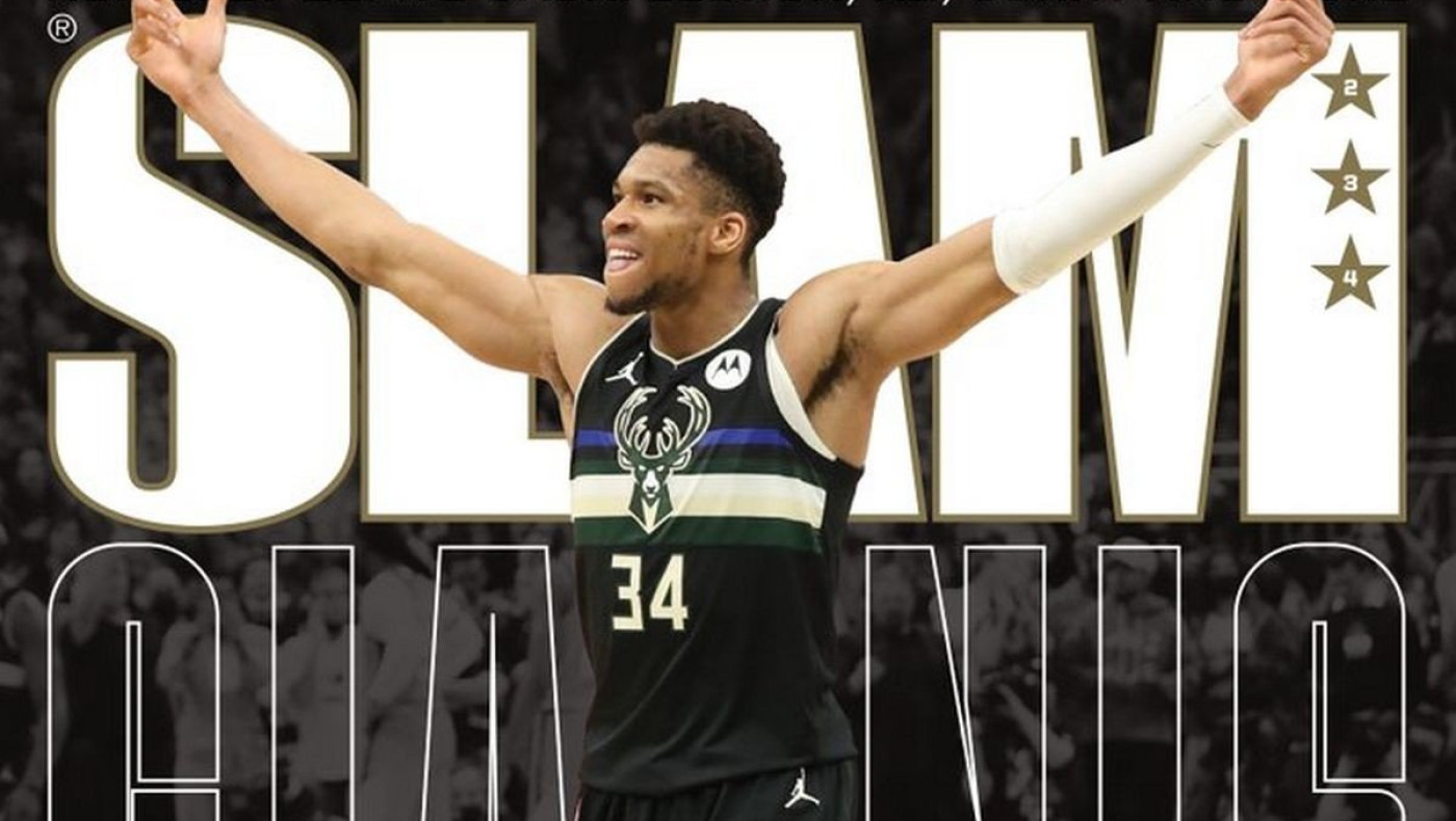 Ο Γιάννης Αντετοκούνμπο στο εξώφυλλο του περιοδικού Slam