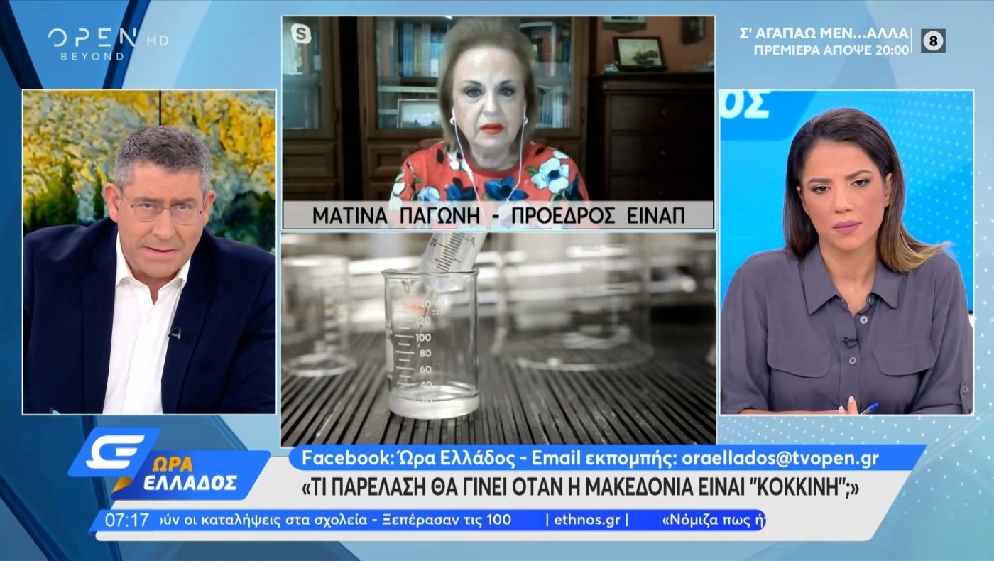 Ματίνα Παγώνη: Τι παρέλαση θα γίνει όταν η Μακεδονία είναι «κόκκινη»;