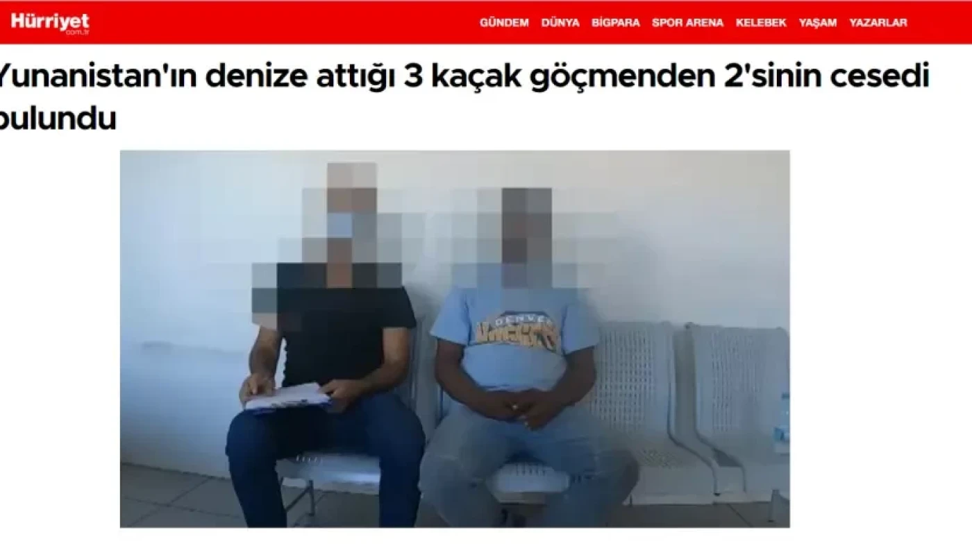 Νέες προβοκάτσιες από τη Χουριέτ: «Η Ελλάδα πέταξε στη θάλασσα μετανάστες που πνίγηκαν»