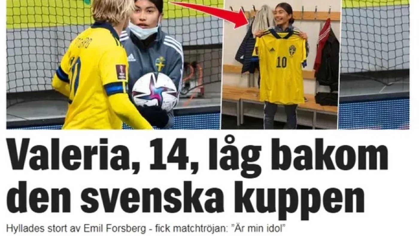 Βαλέρια: Το 14χρονο κορίτσι που υμνούν οι Σουηδοί για τη νίκη επί της Ελλάδας