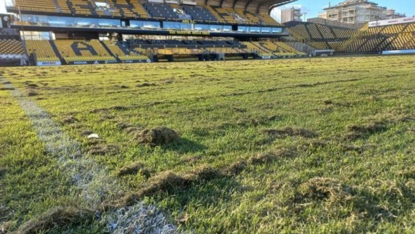 ﻿Άρης: Εργασίες συντήρησης στον χλοοτάπητα του «Κλ. Βικελίδης»