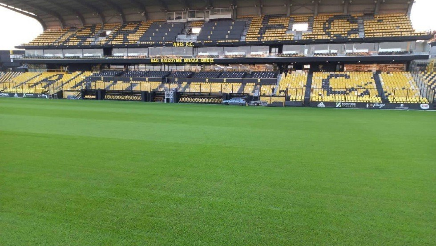 Εργασίες στο «Κλ. Βικελίδης»: Τοποθετήθηκε πλεξιγκλάς πάνω από τη Θύρα 2