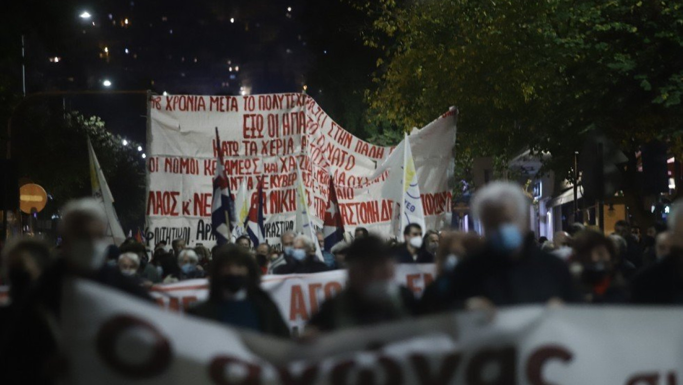 Θεσσαλονίκη - Απίστευτο: Ηθοποιός της ταινίας «Αναλώσιμοι 4» στην πορεία του Πολυτεχνείου