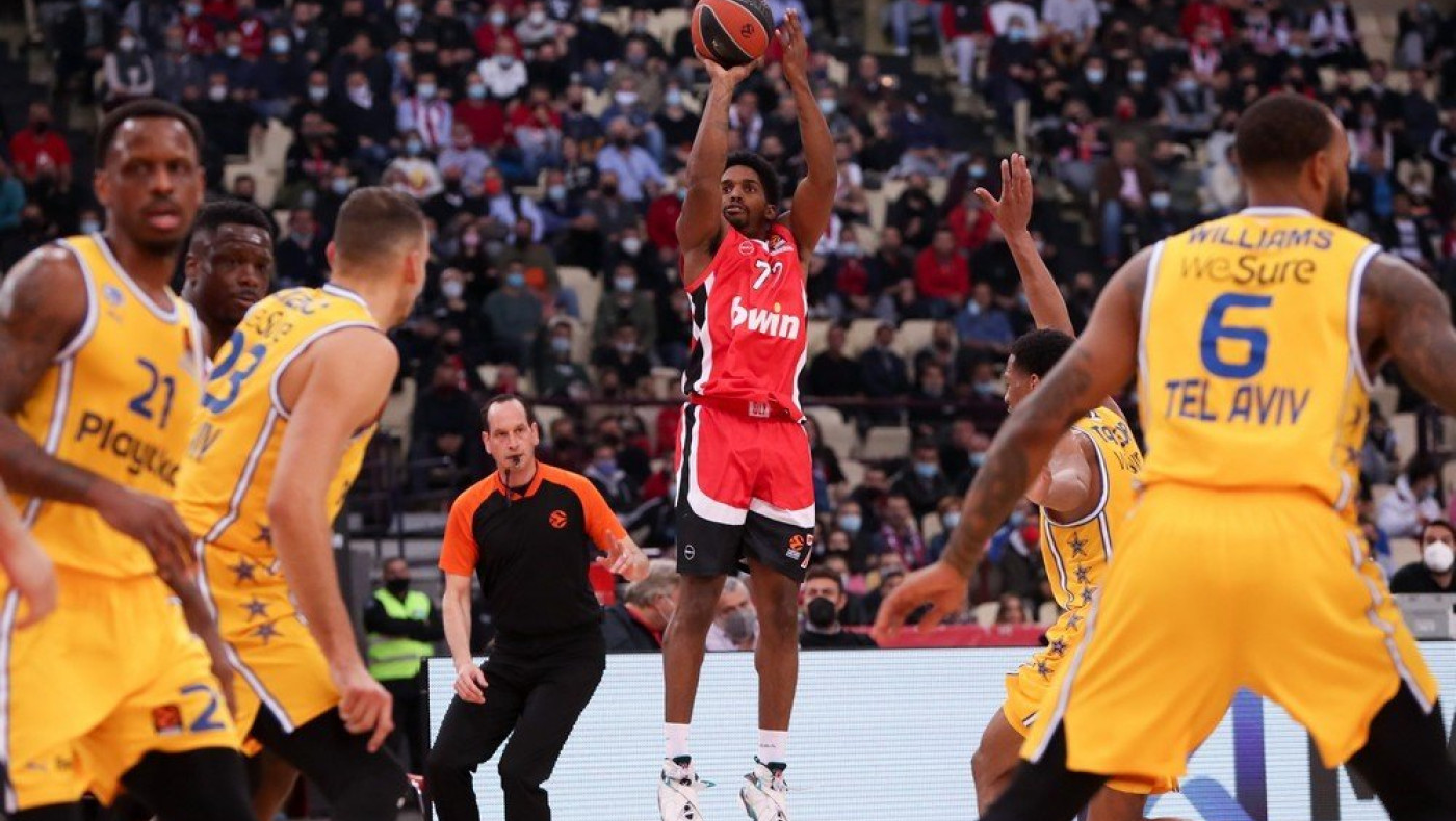 Περίπατος του Ολυμπιακού απέναντι στη Μακάμπι του Σφαιρόπουλου