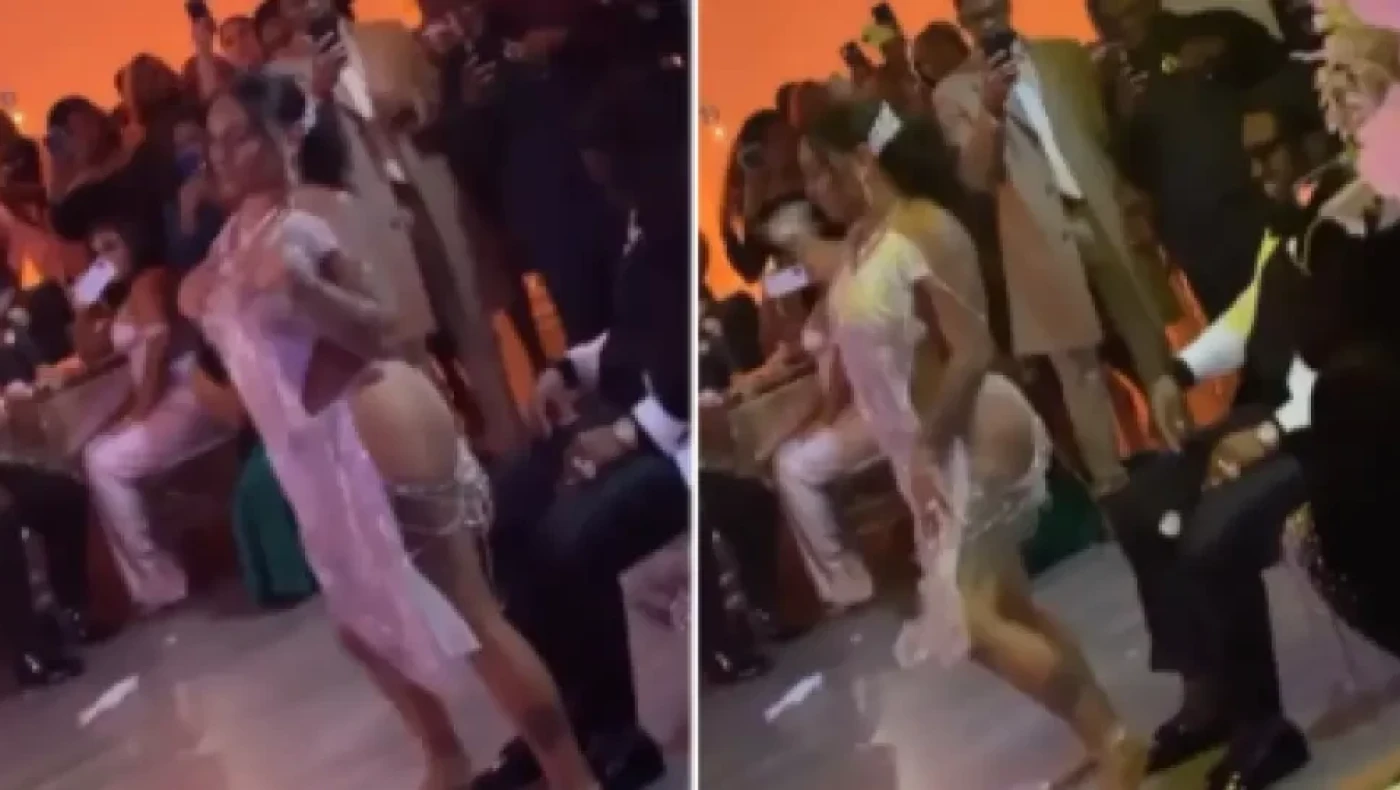 Σάλος στο twitter: Nύφη με τα απολύτως απαραίτητα χορεύει αισθησιακά πάνω στον γαμπρό!